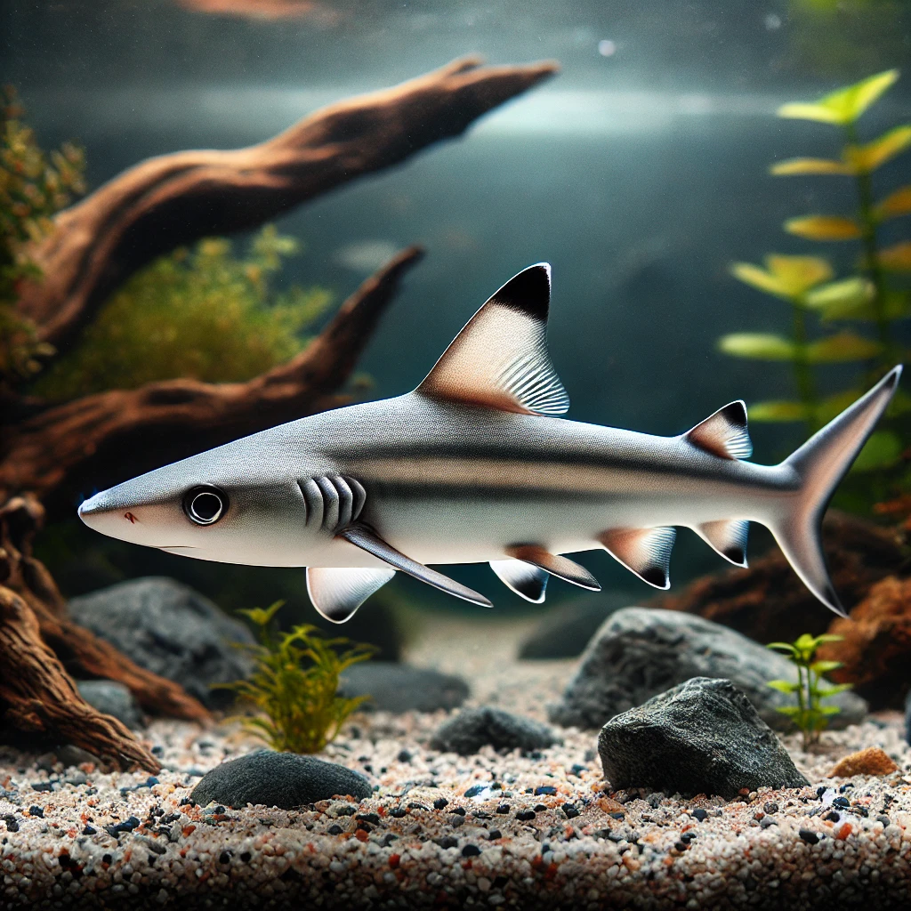Balantiocheilus melanopterus Zilveren haai