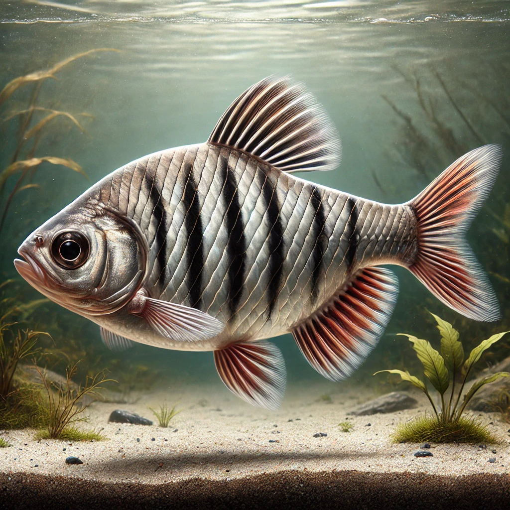 Barbus schwanenfeldi (Bebaard)