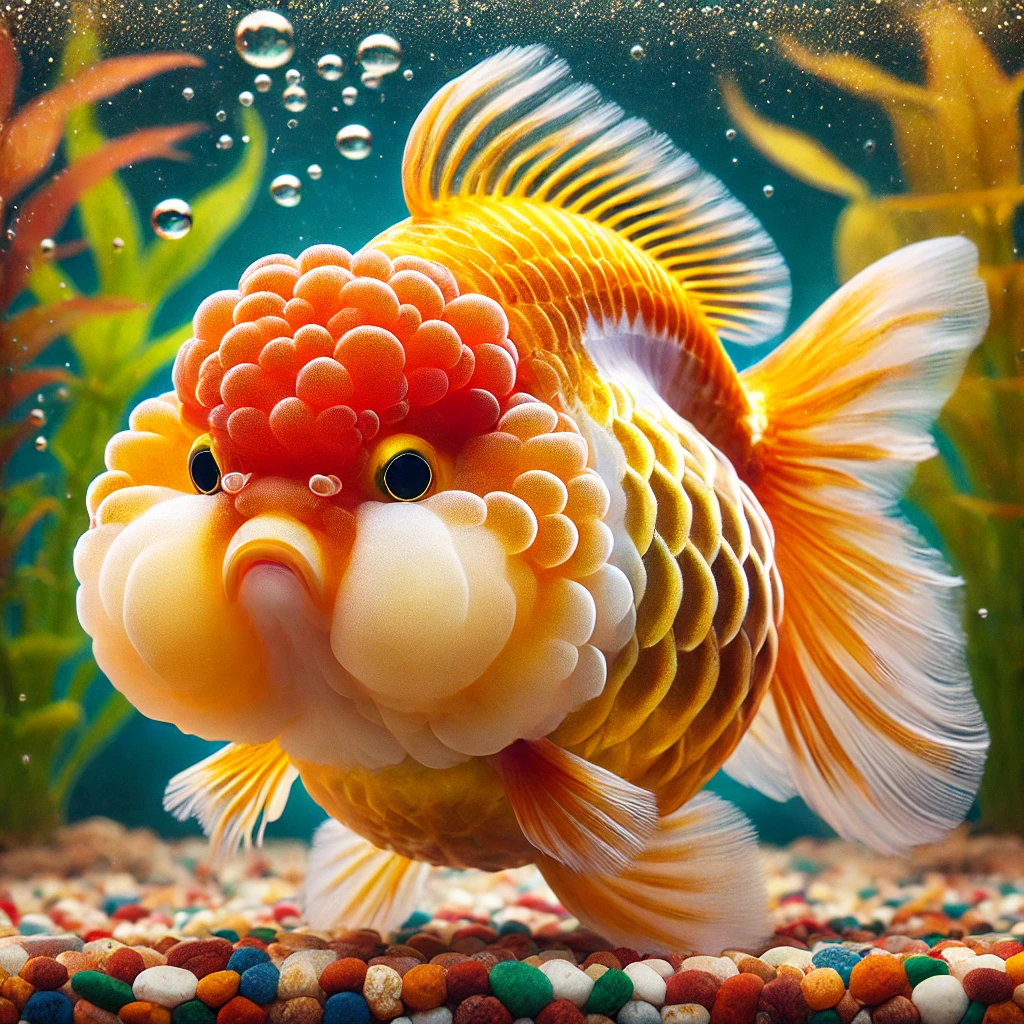 Carassius auratus lion Leeuwen hoofd