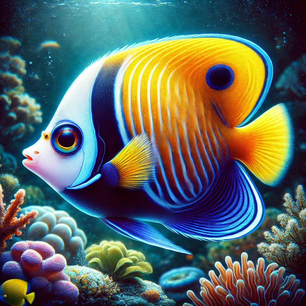 Centropyge bicolor Twee toon