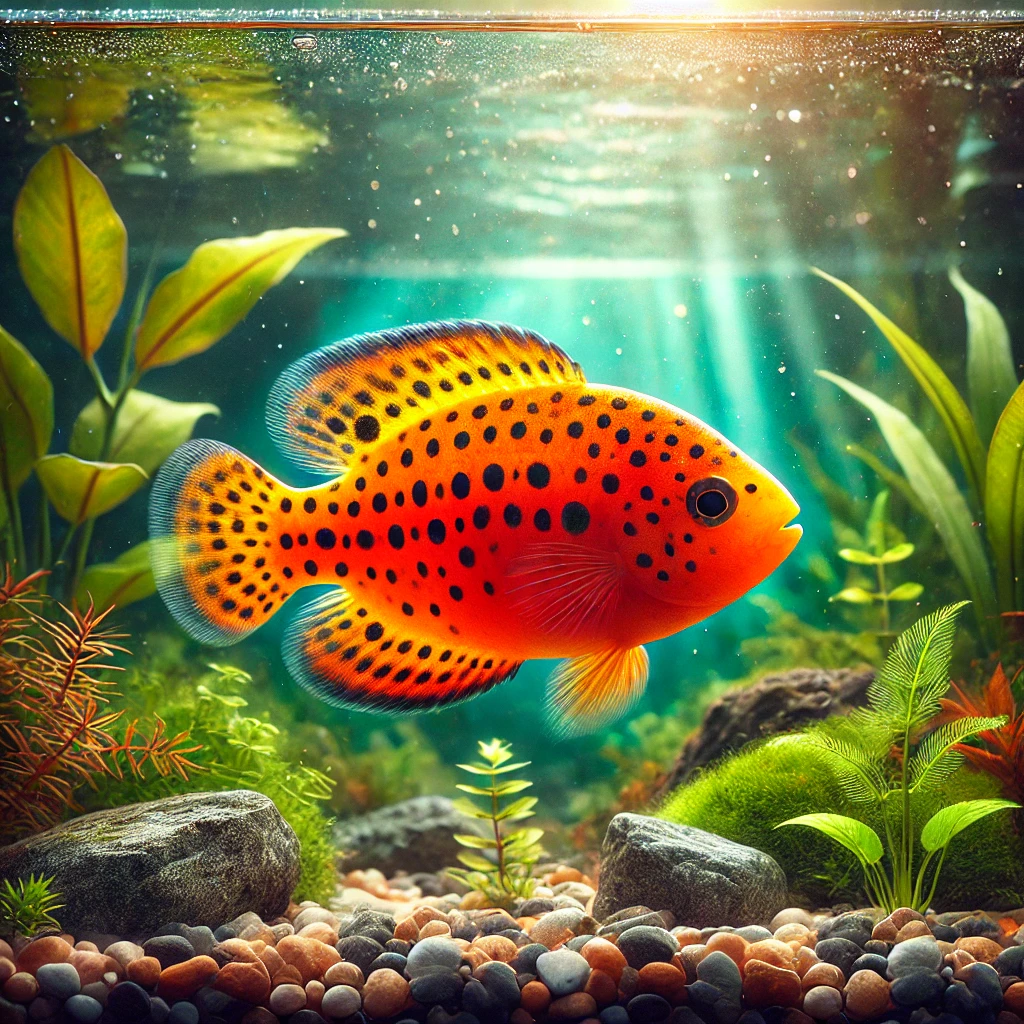 Etroplus maculatus (Oranje chromid)