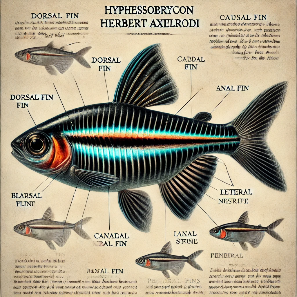 Hyphessobrycon herbertax... Zwarte neon