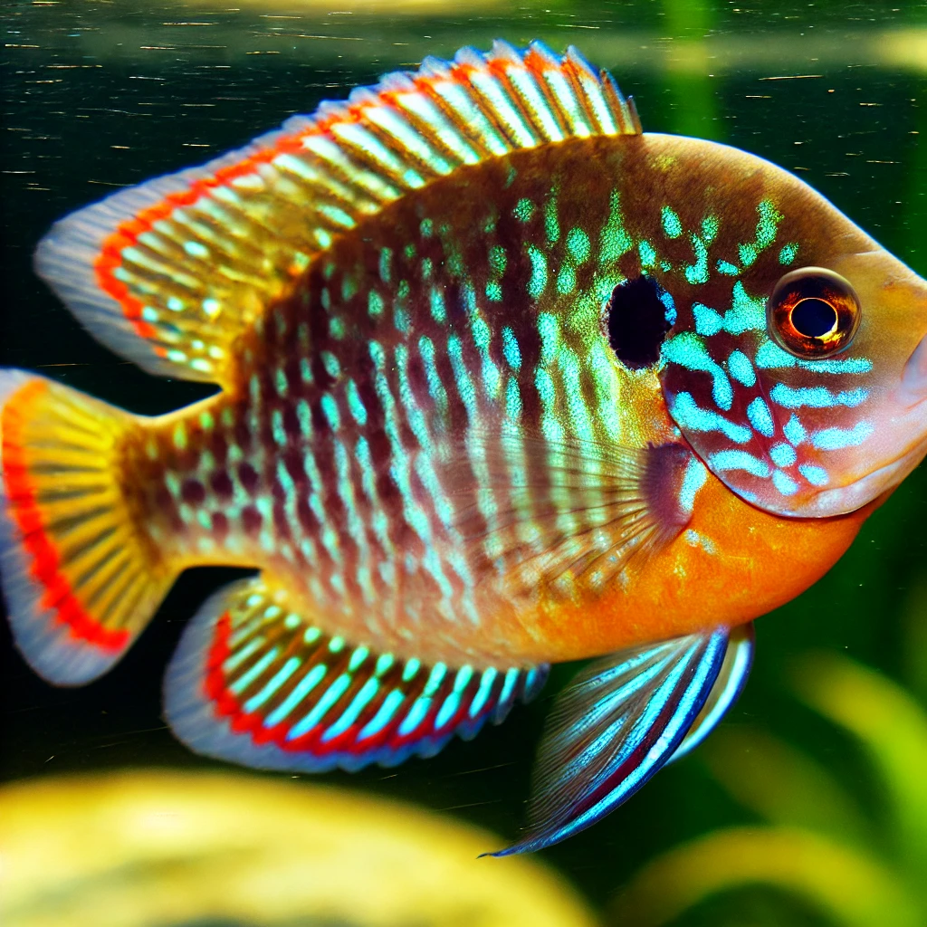 Lepomis gibbosus Zonnepaal of regenboogpa...