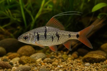 Barbus filamentosus (Zwarte vlekken)