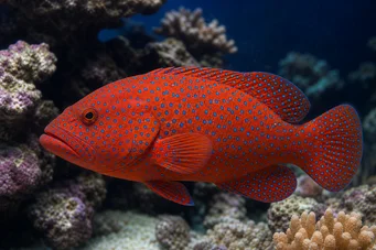 Cephalopholis miniatus (Rouper)
