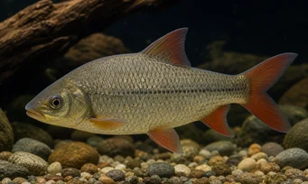 Distichodus noboli (Rode vinnen distichodus)
