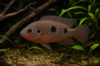 Hemichromis bimaculatus (Cichlid juweel)
