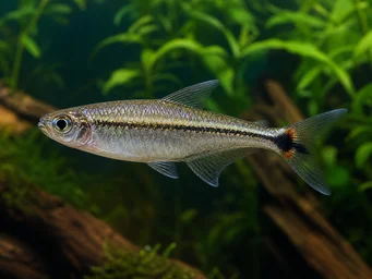 Hemigrammopetersius caudalis (Congo Tetra met geel)