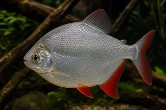 Myleus rubripinnis rubripinnis Metynnis met rode haak