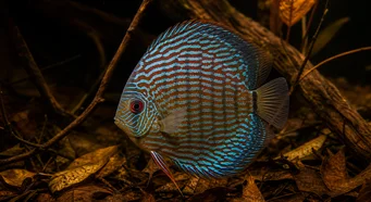Symphysodon aequifasciatus haraldi (Blauwe discus)