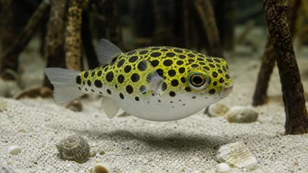 Tetraodon nigroviridis (Groene tetrodon)