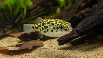 Tetraodon schoutedeni (Congo Tetraodon, Leopard Tetraodon)