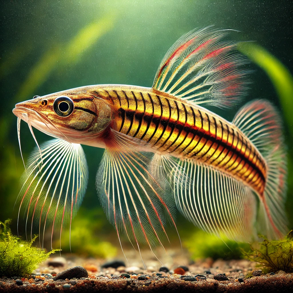 Nannostomus eques Buisvormige mond -tot -m...