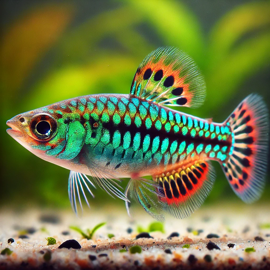 Pachypanchax playfairii Gestippelde panchax